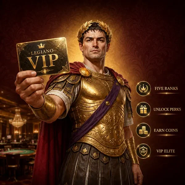 Joueur VIP élégant tenant une carte de membre dorée au salon de fidélité du casino Legiano
