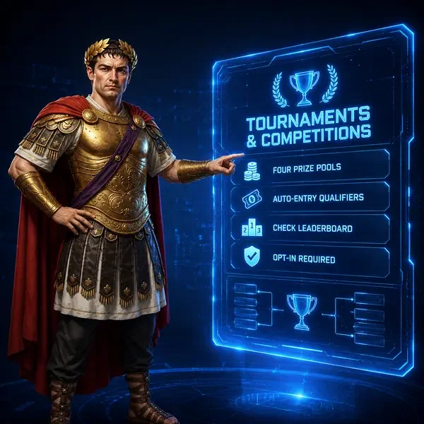 Concurrent de tournoi analysant l'affichage du classement des tournois et compétitions Legiano